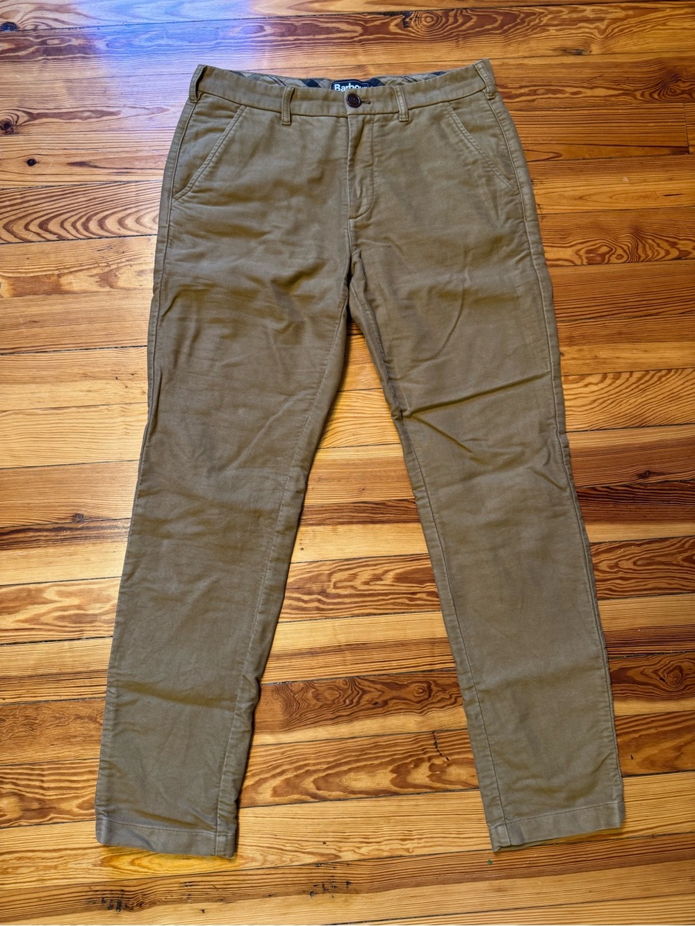 Barbour Men's Regular Fit Chino Pants in Camel